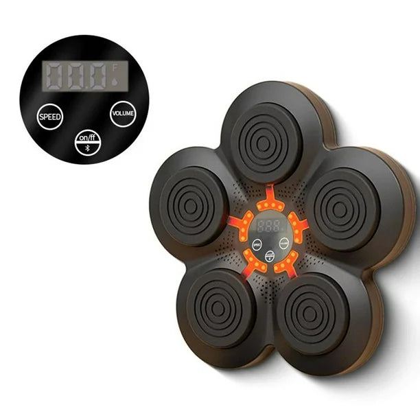 Aparat de box montabil interactiv, sincronizare Bluetooth, muzică și lumini RGB, Negru