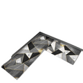set 2 covoras GRI 150x43 cm / 75x43