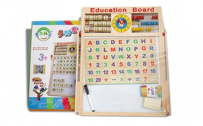 Tabla educativa multifunctionala pentru copii 40 x 40 cm.
