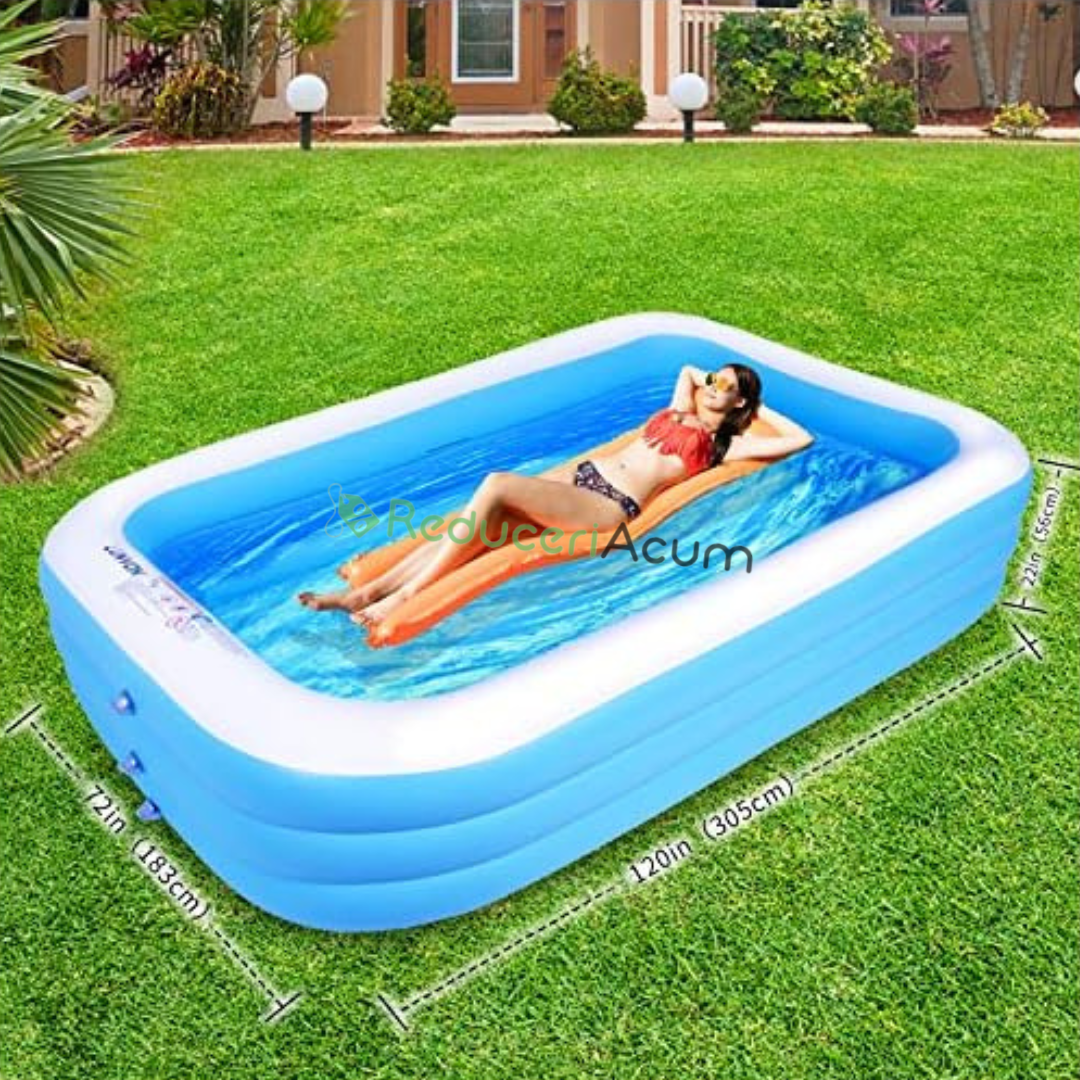 Piscina gonflabila  201 x 150 x 51 cm, 2 inele