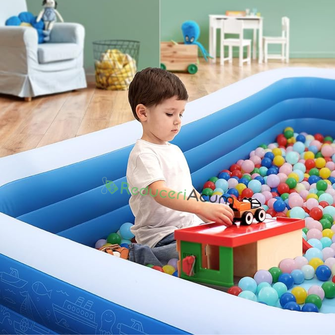 Piscina gonflabila  201 x 150 x 51 cm, 2 inele