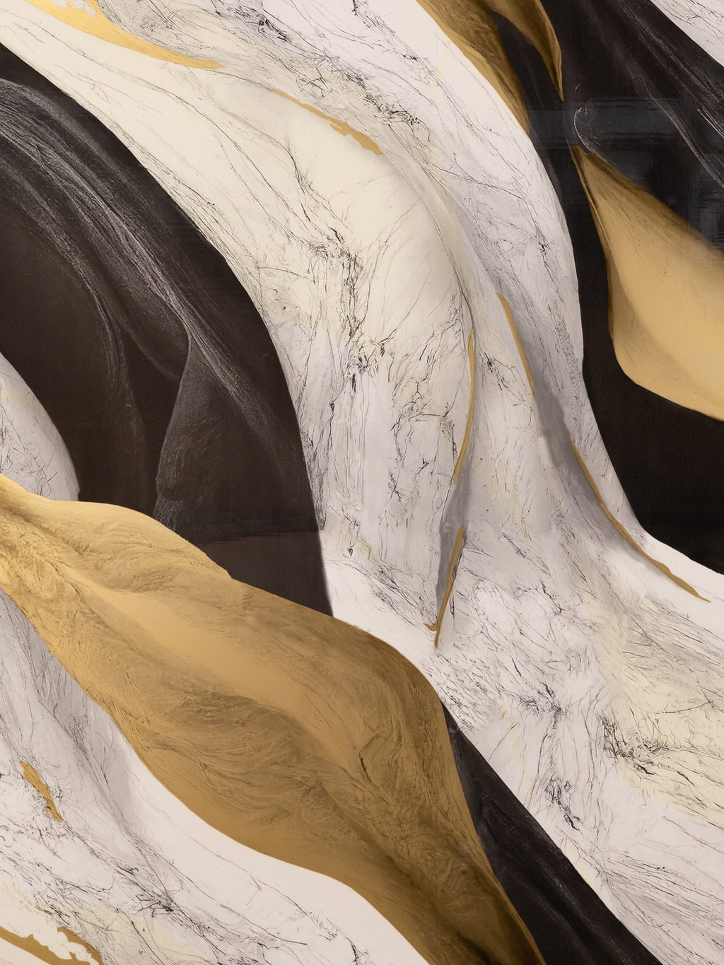 Panou PVC decorativ marmura Negru,Alb,Auriu