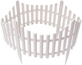 Set 6 garduri decorative din plastic, 60 x 32.5 cm, ALB