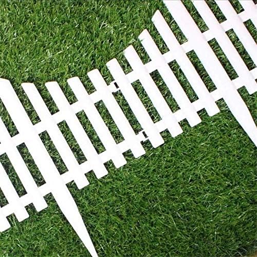 Set 6 garduri decorative din plastic, 60 x 32.5 cm, ALB