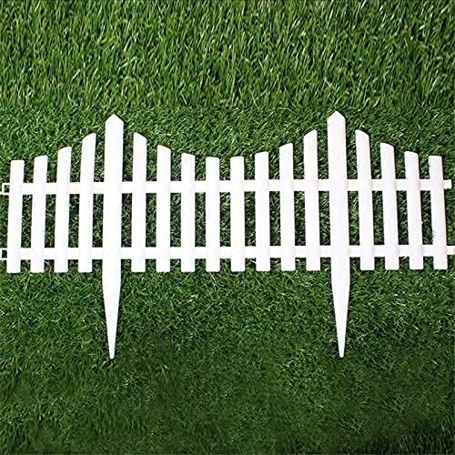 Set 6 garduri decorative din plastic, 60 x 32.5 cm, ALB