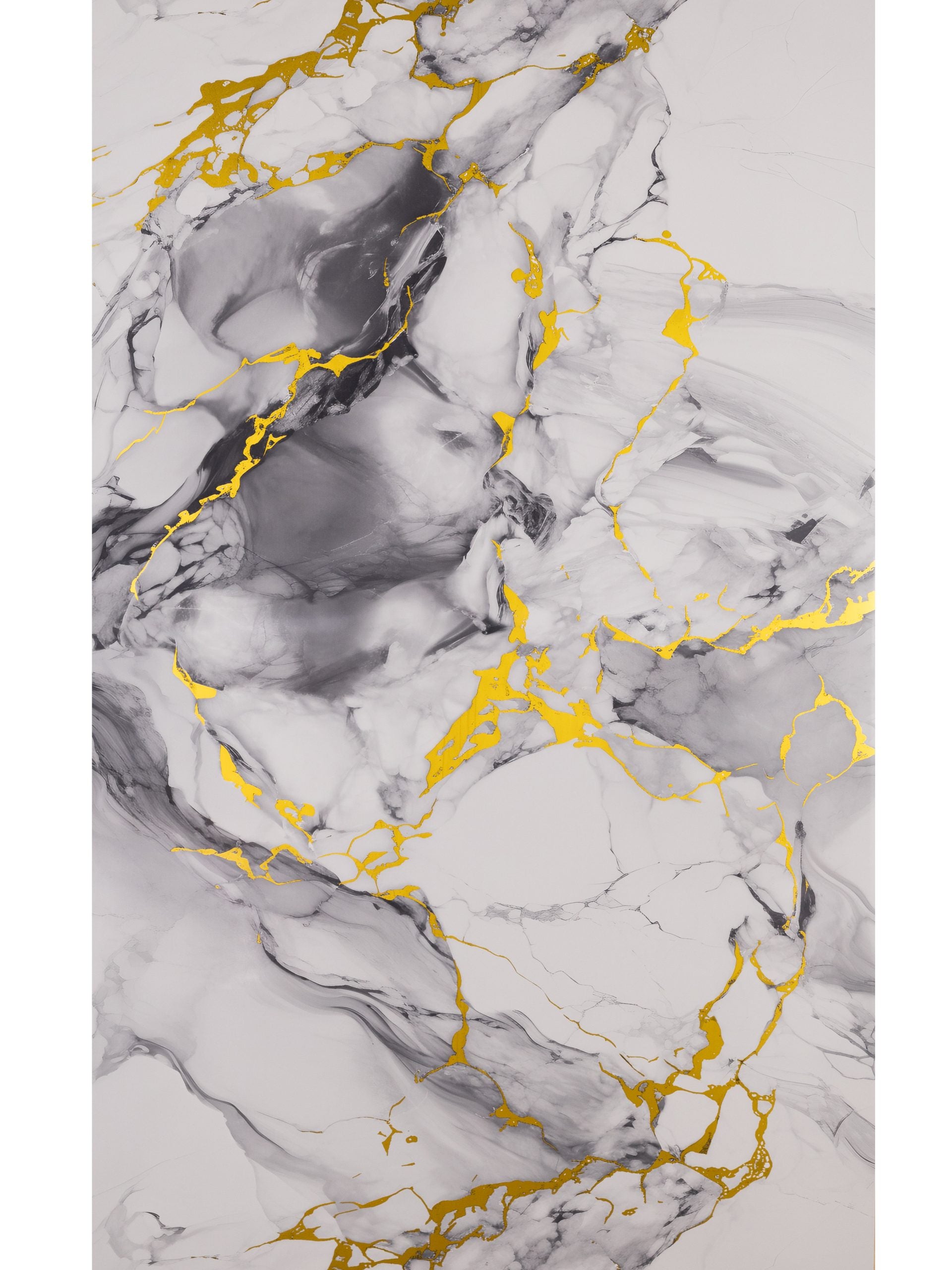 Panou PVC decorativ marmura Auriu,Gri,Albastru deschis