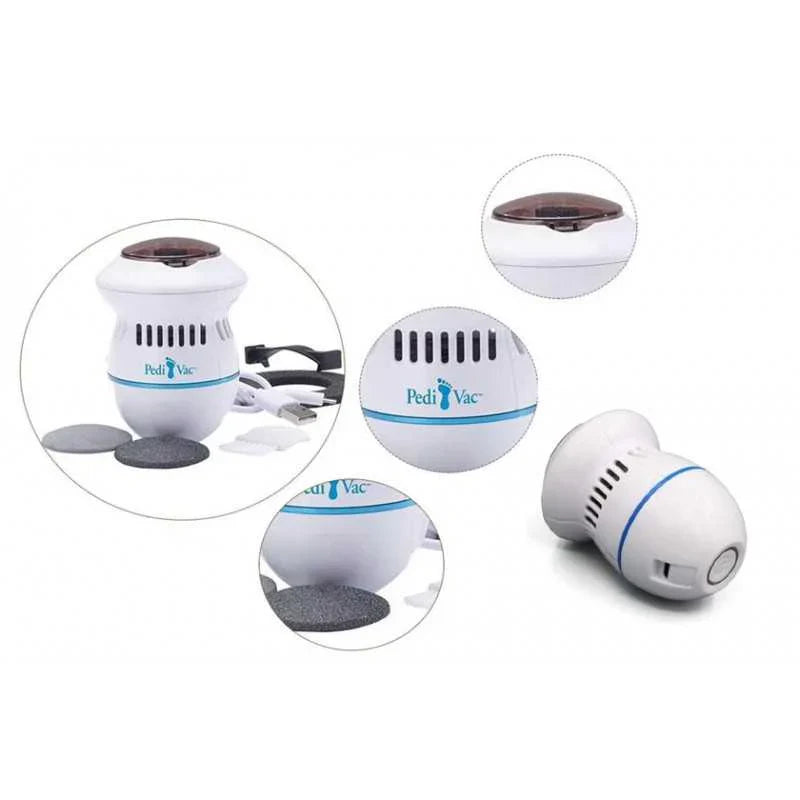 Aparat Electic pentru Calcaie Pedi Vac, Design Ergonomic, Curățare Rapidă și Igienică