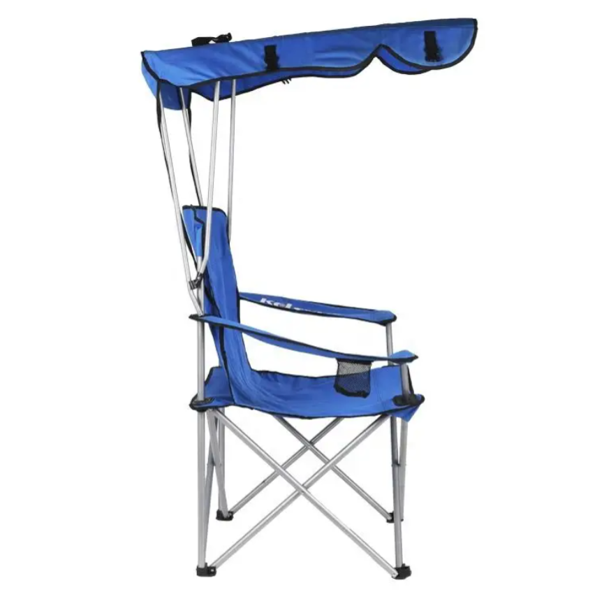 Scaun de camping exterior cu baldachin