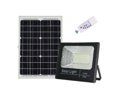 Proiector led 200W rezistent la apa cu panou solar cu telecomanda