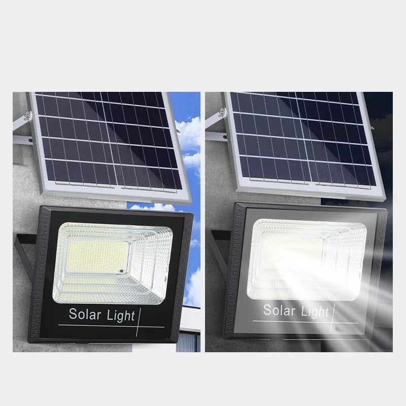 Proiector led 200W rezistent la apa cu panou solar cu telecomanda