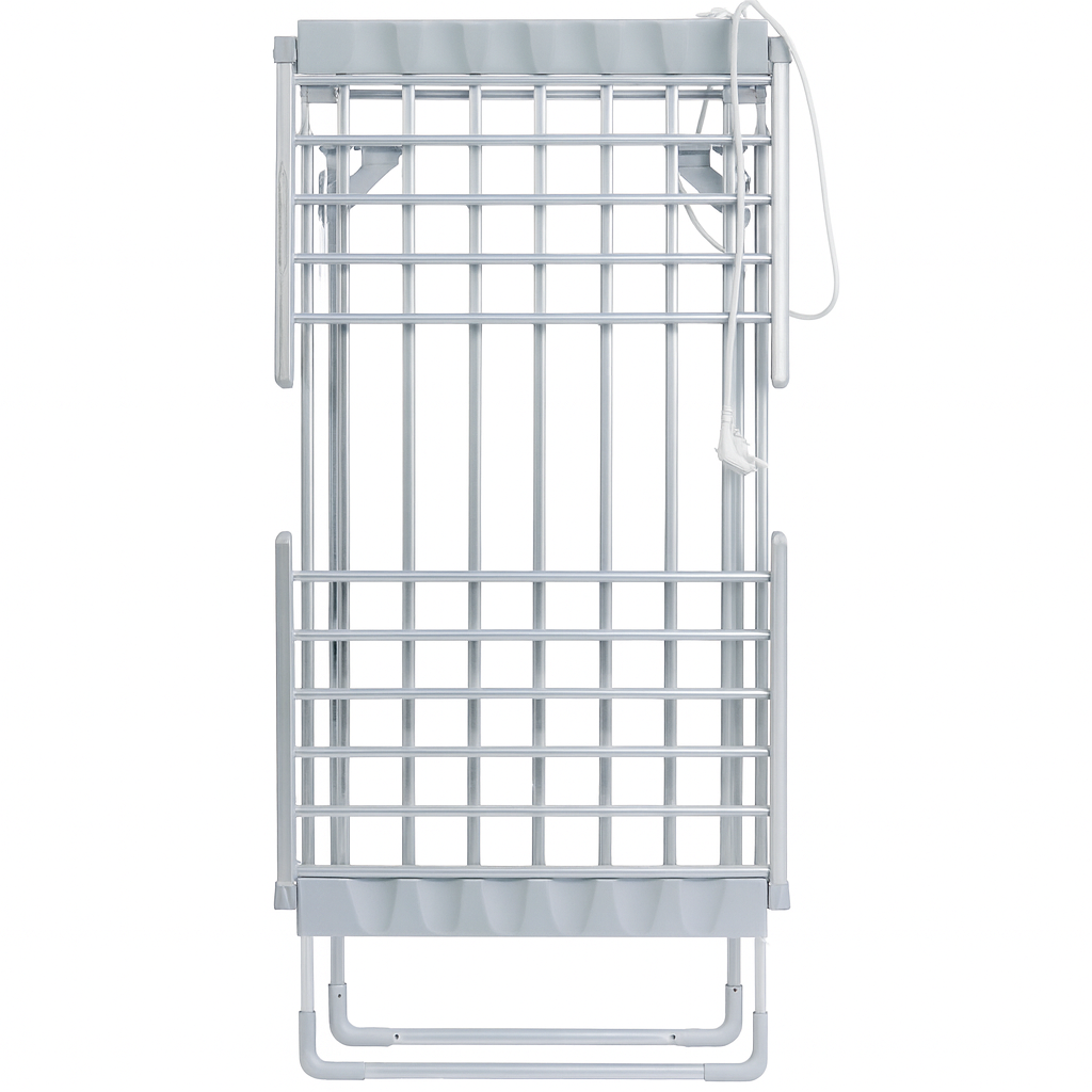 Uscator de rufe electric, suprafata 12m, inaltime ajustabila, aluminiu inoxidabil, pliabil, 230W