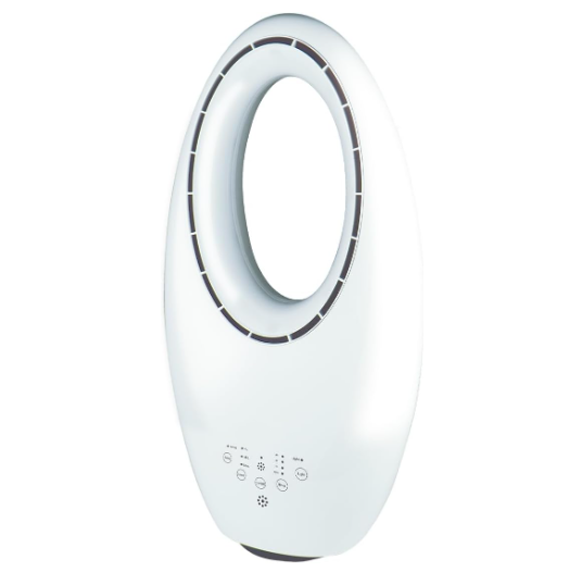 Ventilator fara elice  cu purificator de aer 2 in 1 , 4 lumini led