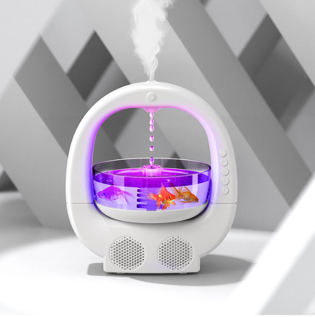Umidificator 4 in 1 cu bol pentru pesti