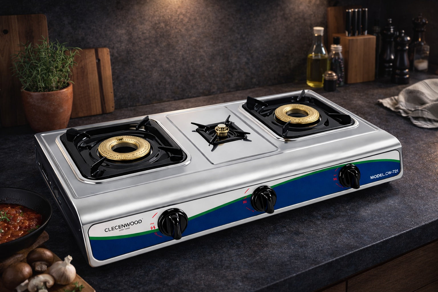 aragaz cu 3 ochiuri din inox