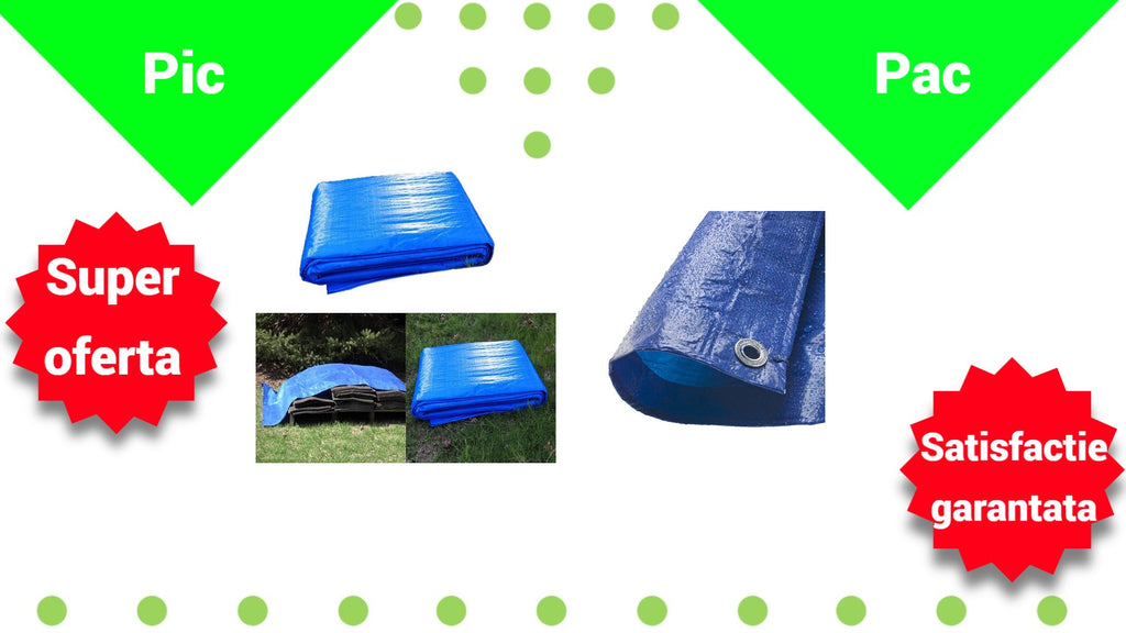 Prelata de protectie 2/3 m, impermeabila, rezistenta la UV si grindina