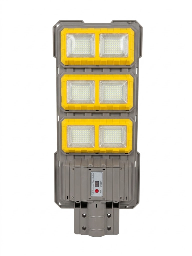 Lampa solara stradala LEIHMANN 3000W, cu 6 COB LED, IP 66 + Suport lampa cadou