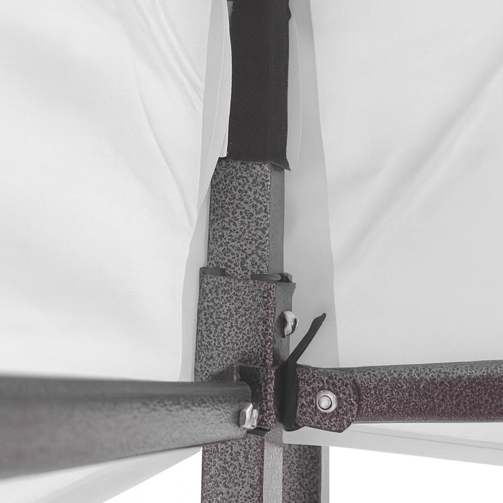 Cort alb Pavilion LEIHMANN  3x3M pliabil, tip acordeon! Cadru din metal
