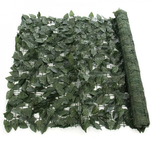 Lichidare de Stoc! Gard Artificial cu Model Frunze Verzi pentru Decorarea Gradinii, 100 x 300 cm.