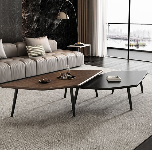 Set 2 mese de cafea LEIHMANN , design scandinav , blat MDF 20mm