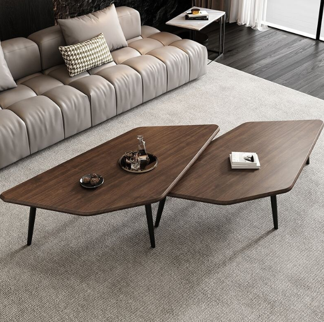 Set 2 mese de cafea LEIHMANN , design scandinav , blat MDF 20mm