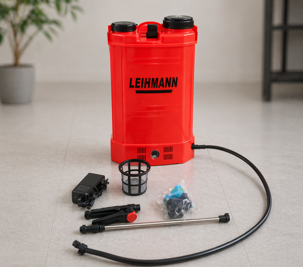Pompa de Stropit Electrica LEIHMANN  cu acumulator, rezervor de  16L , pulverizator profesional