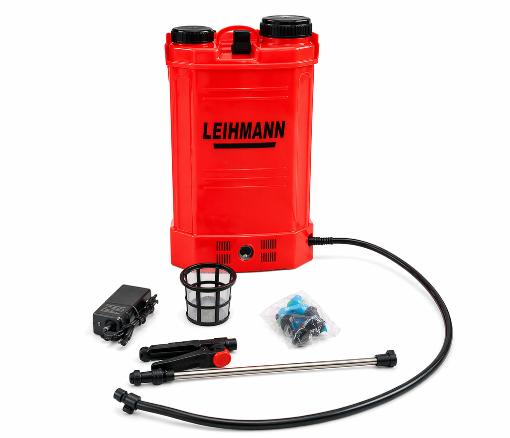 Pompa de Stropit Electrica LEIHMANN  cu acumulator, rezervor de  16L , pulverizator profesional