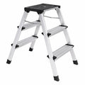 Scara pliabila cu 3 trepte din aluminiu, greutate maxima 150kg