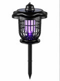 Lampa solara LED si UV, 2 in 1, anti tantari sau decorativa, 52cm inaltime, neagra