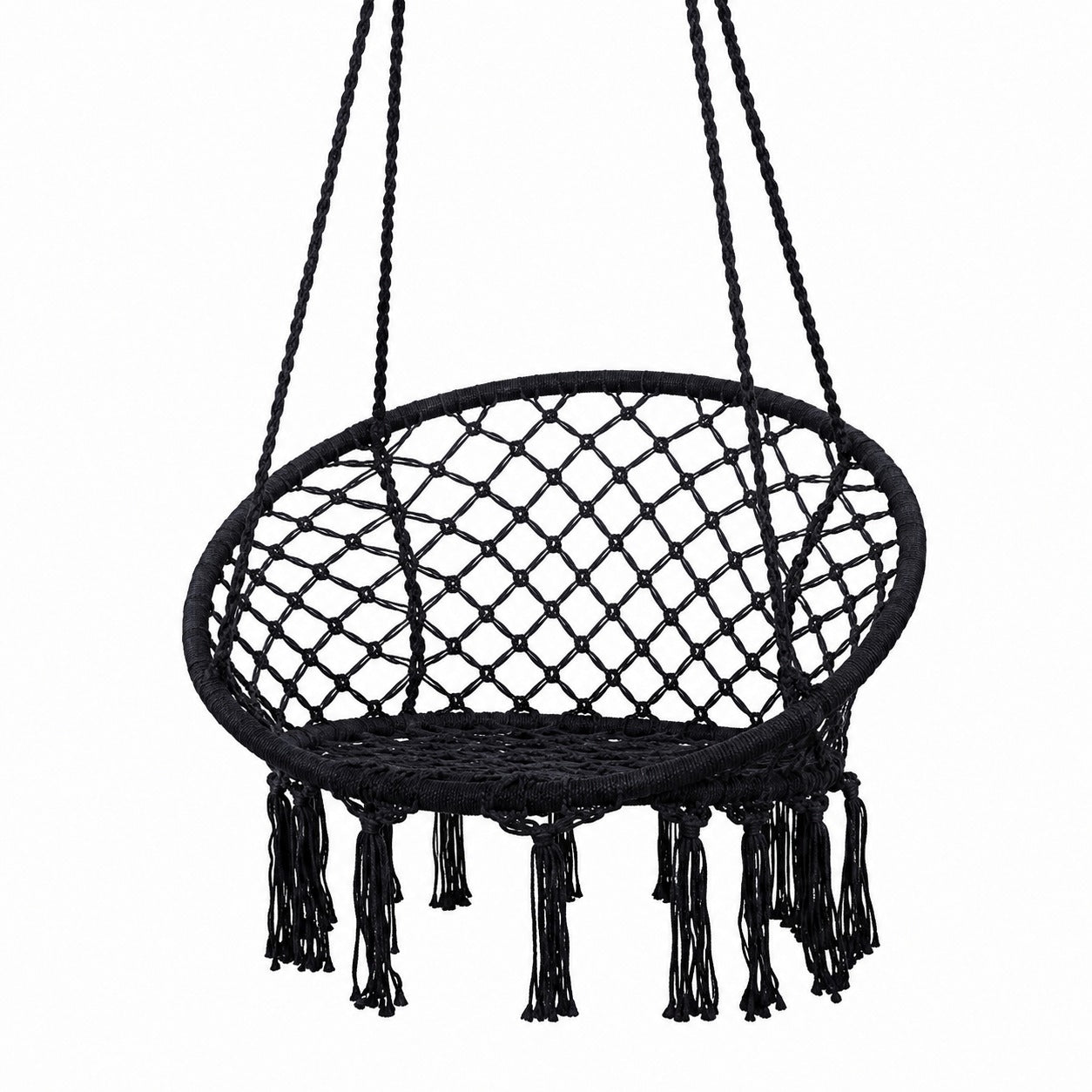 FOTOLIU TIP BALANSOAR SUSPENDAT 120 KG CADRU CERCURI METALICE NEGRU
