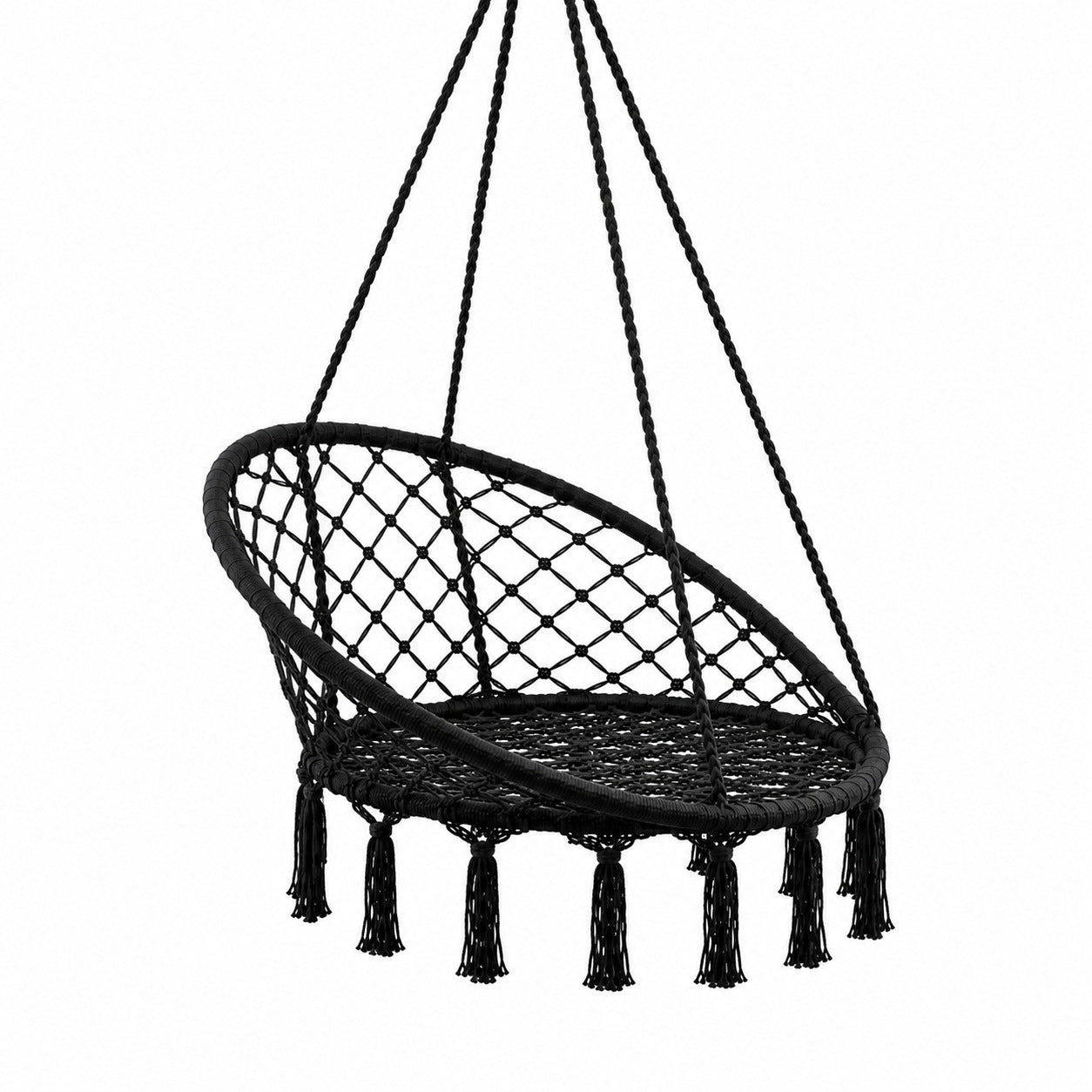 FOTOLIU TIP BALANSOAR SUSPENDAT 120 KG CADRU CERCURI METALICE NEGRU