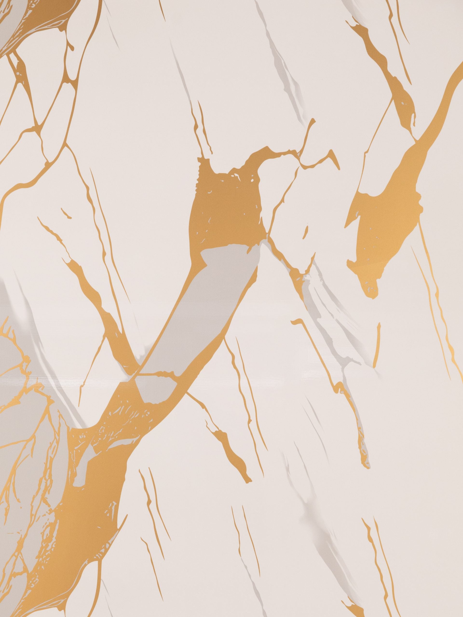 Panou PVC decorativ marmura Alb,Gri,Auriu