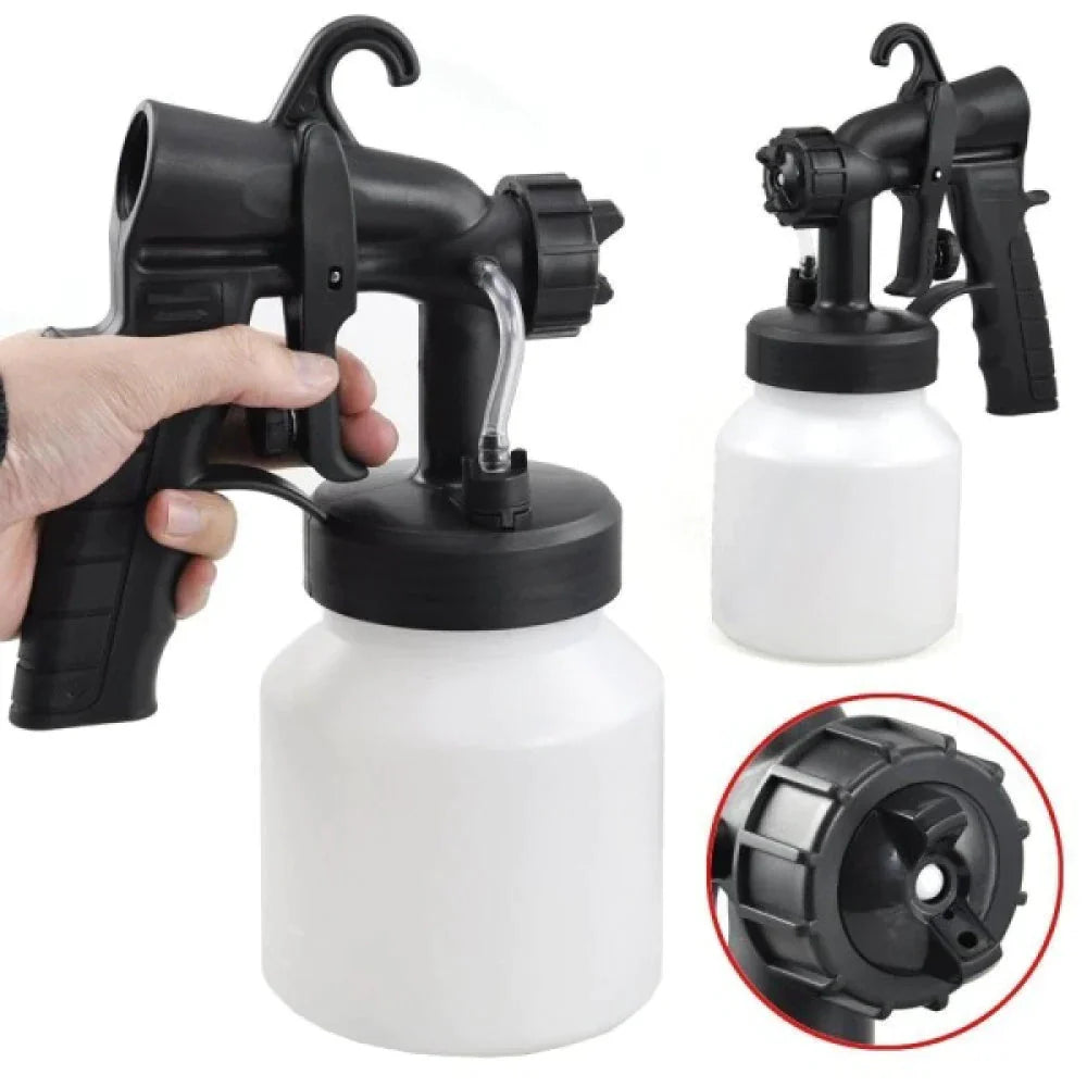 Aparat Electric de Vopsit 650W cu Rezervor 800 ml, Pistol Pulverizator pentru Pereți, Mobilier și Garduri
