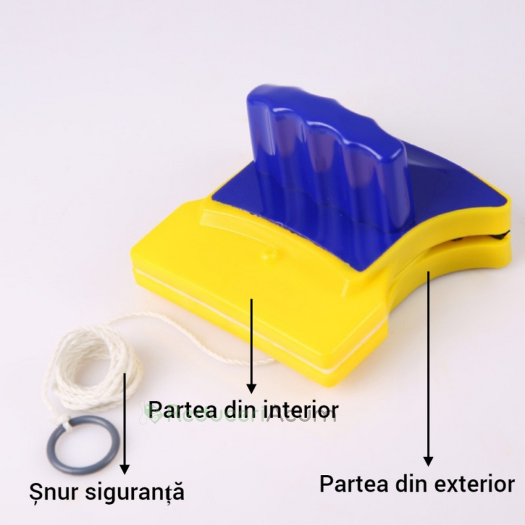 Aparat magnetic pentru curatat geamurile