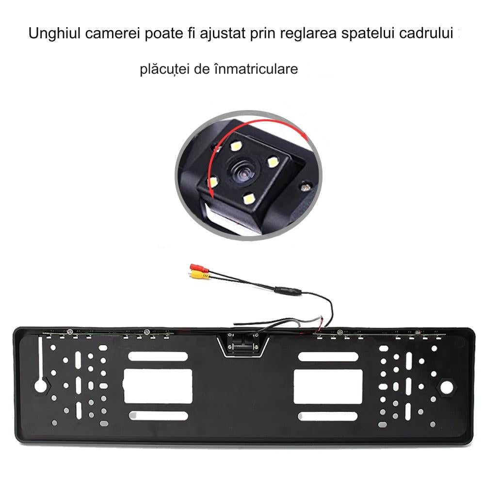 Camera video marsarier cu infrarosu cu suport numar auto inclus