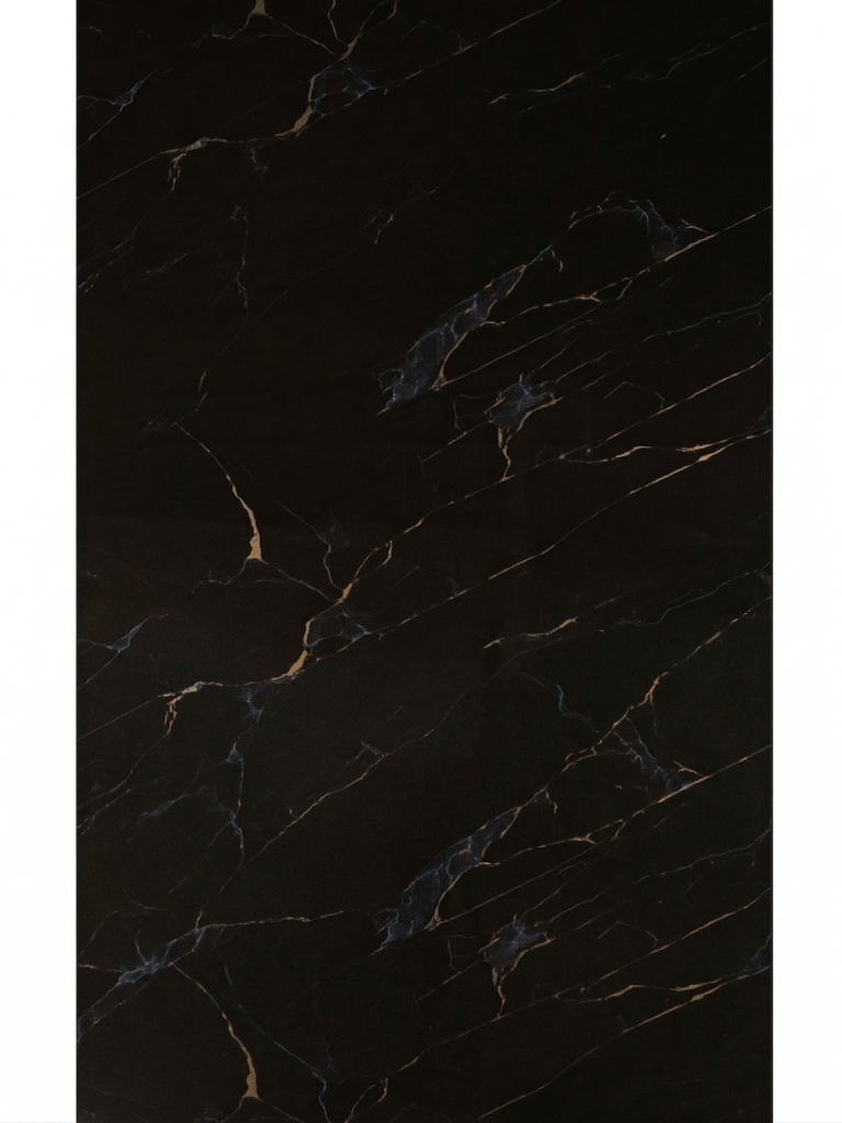 Panou PVC decorativ marmura Negru ALB AURIU