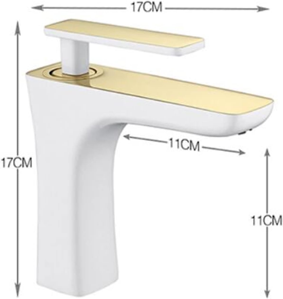Baterie Baie cu Corp Alb, Design Simplu, 17 cm, VST35
