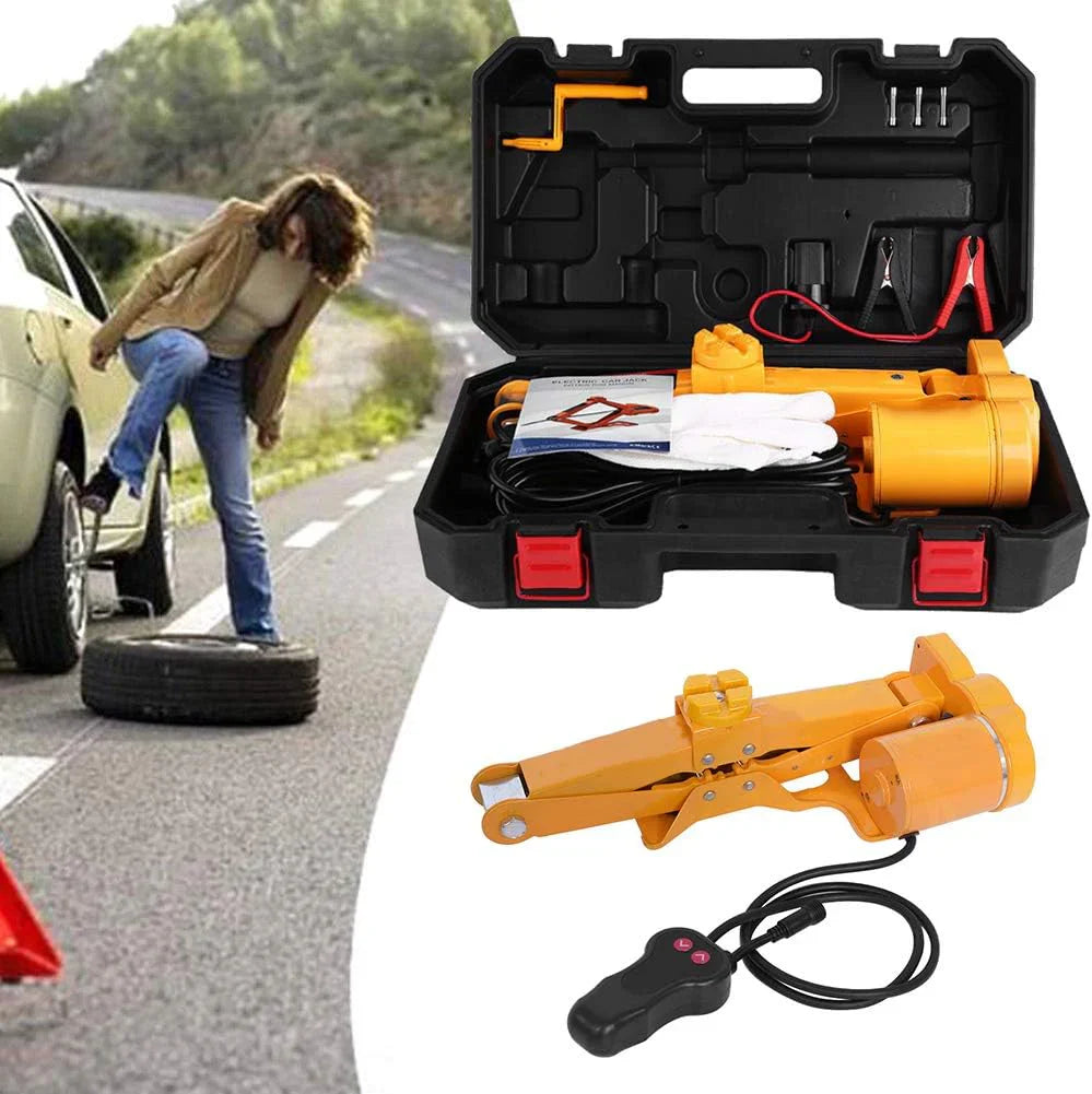 Cric Hidraulic Portabil 12V – Compact, Rapid și Sigur pentru Ridicare Auto
