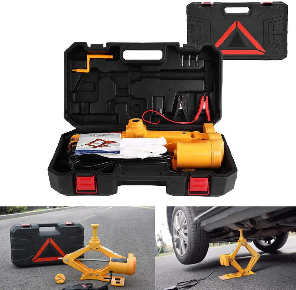 Cric Hidraulic Portabil 12V – Compact, Rapid și Sigur pentru Ridicare Auto