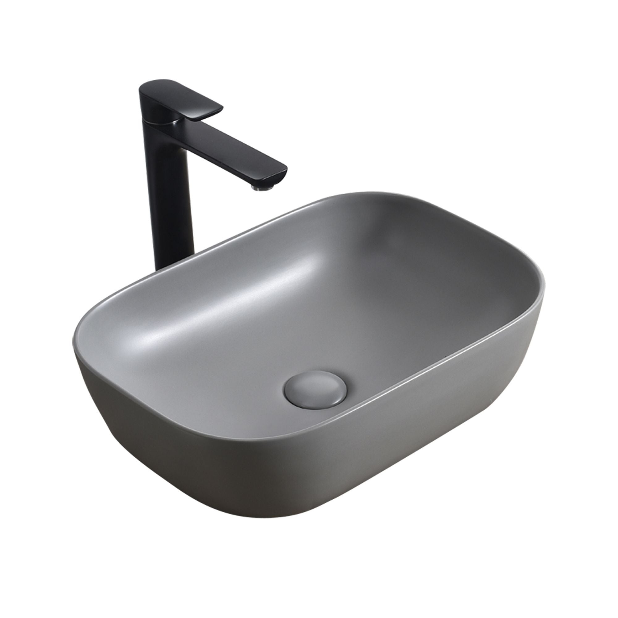 Lavoar Pe Blat, Gri Închis, Design Modern, Semi rotund VST18