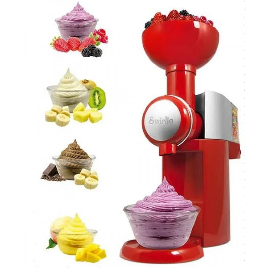 Aparat de Înghețată Swirlio Big Boss, Electric, Rapid, Negru – Prepară Înghețată de Casă Ușor și Delicios