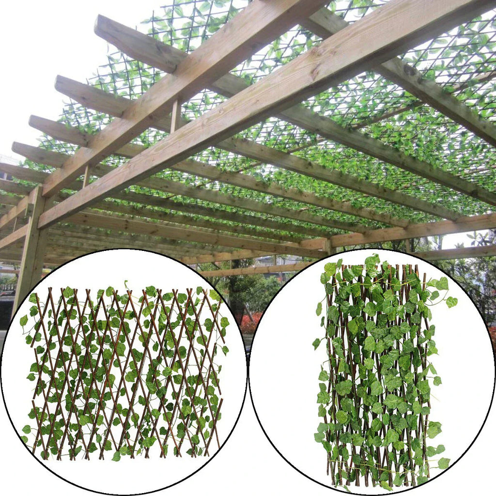 Gard Artificial Extensibil Veșnic Verde – Panou Decorativ pentru Balcon, Terasă sau Gard
