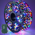 Instalatie tip Rola, 100Metri cu 500LED-uri forma diamant Rezitent la umezeala, Culoare multicolor