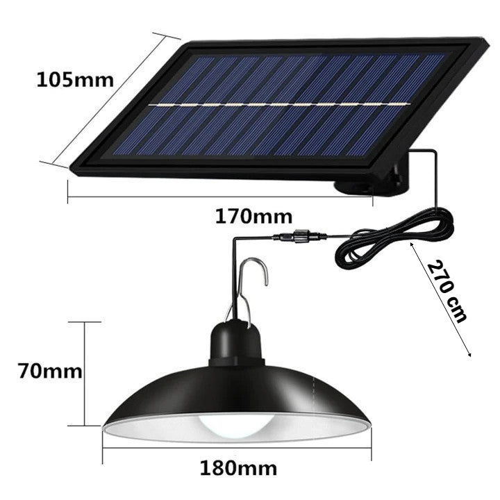 Set 2 Lampi Solare cu abajur si telecomanda
