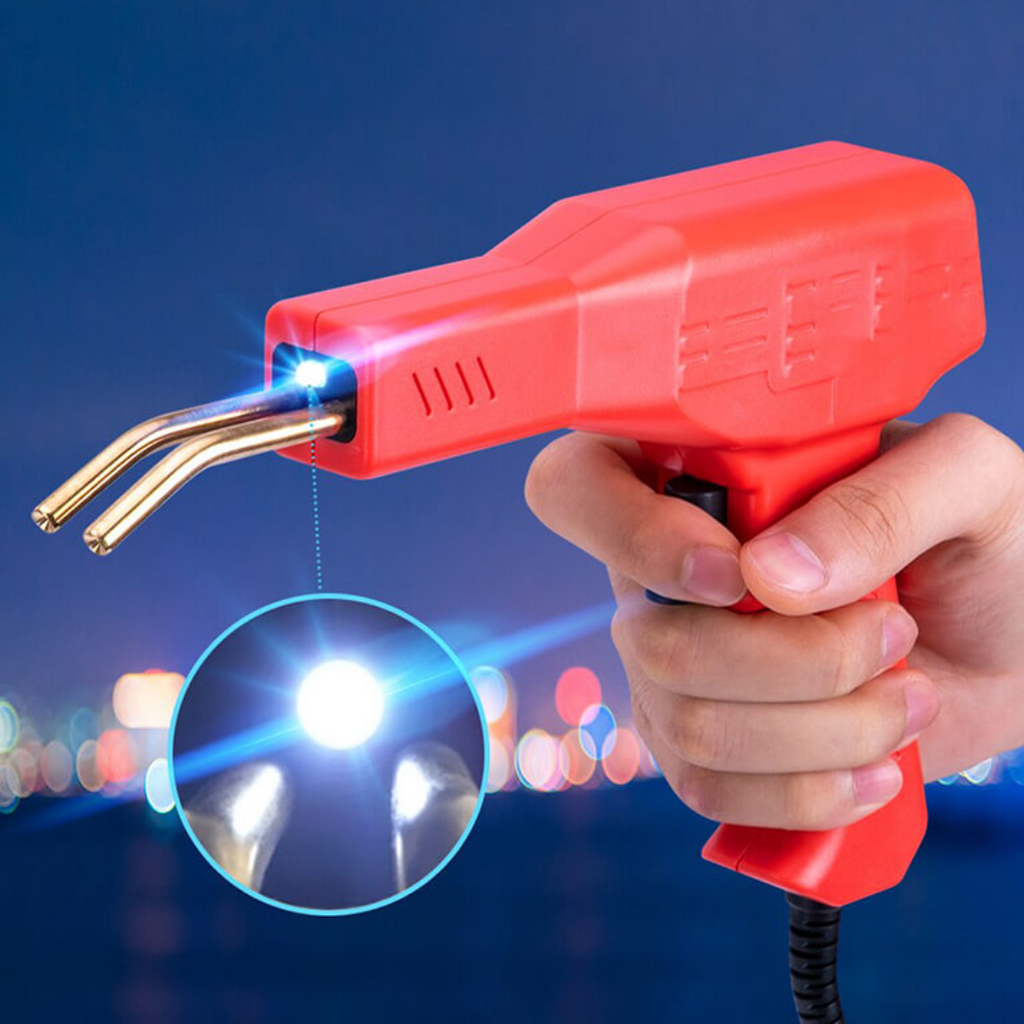 Aparat de sudura in plastic, kit pentru repararea fisurilor, cu accesorii