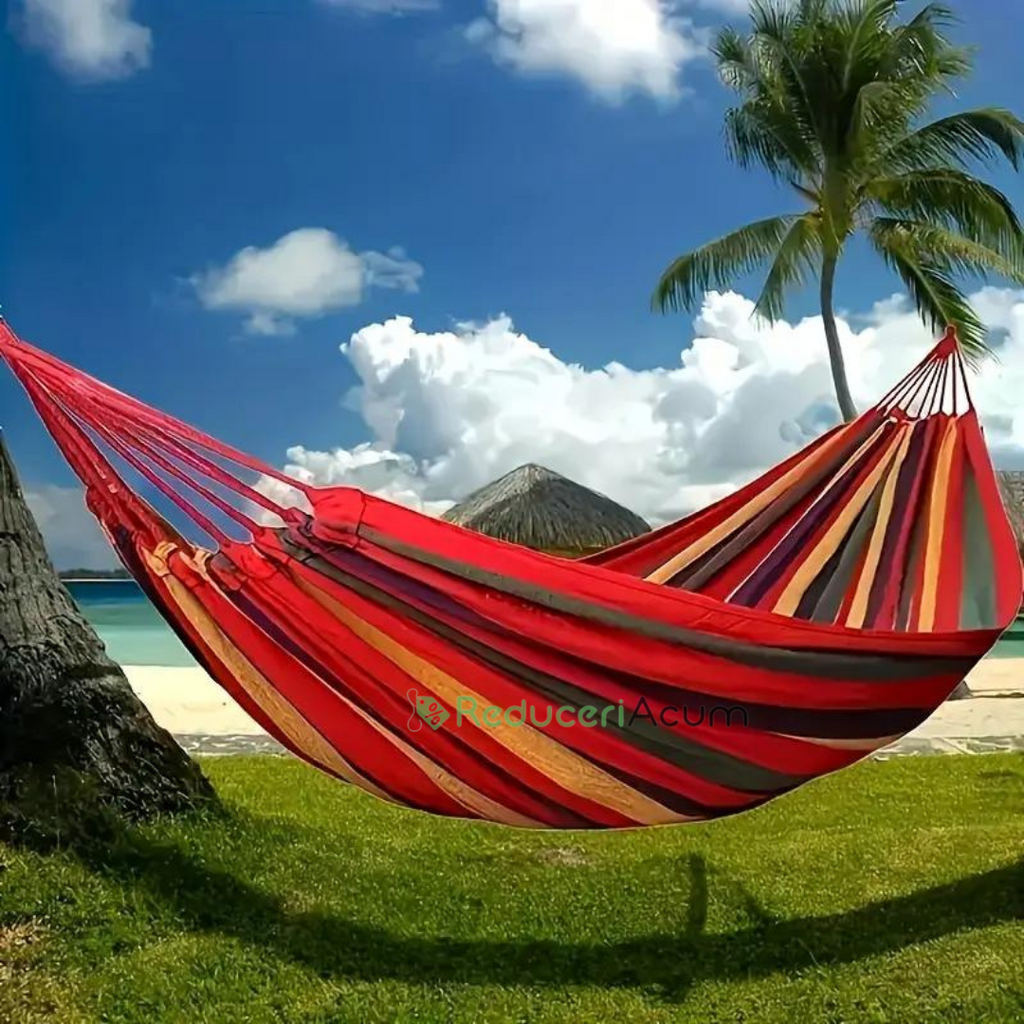 1 + 1 GRATUIT ! Hamac relaxant din bumbac asiatic
