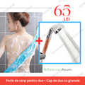 Pachet! Perie de corp pentru dus + Cap de dus cu granule
