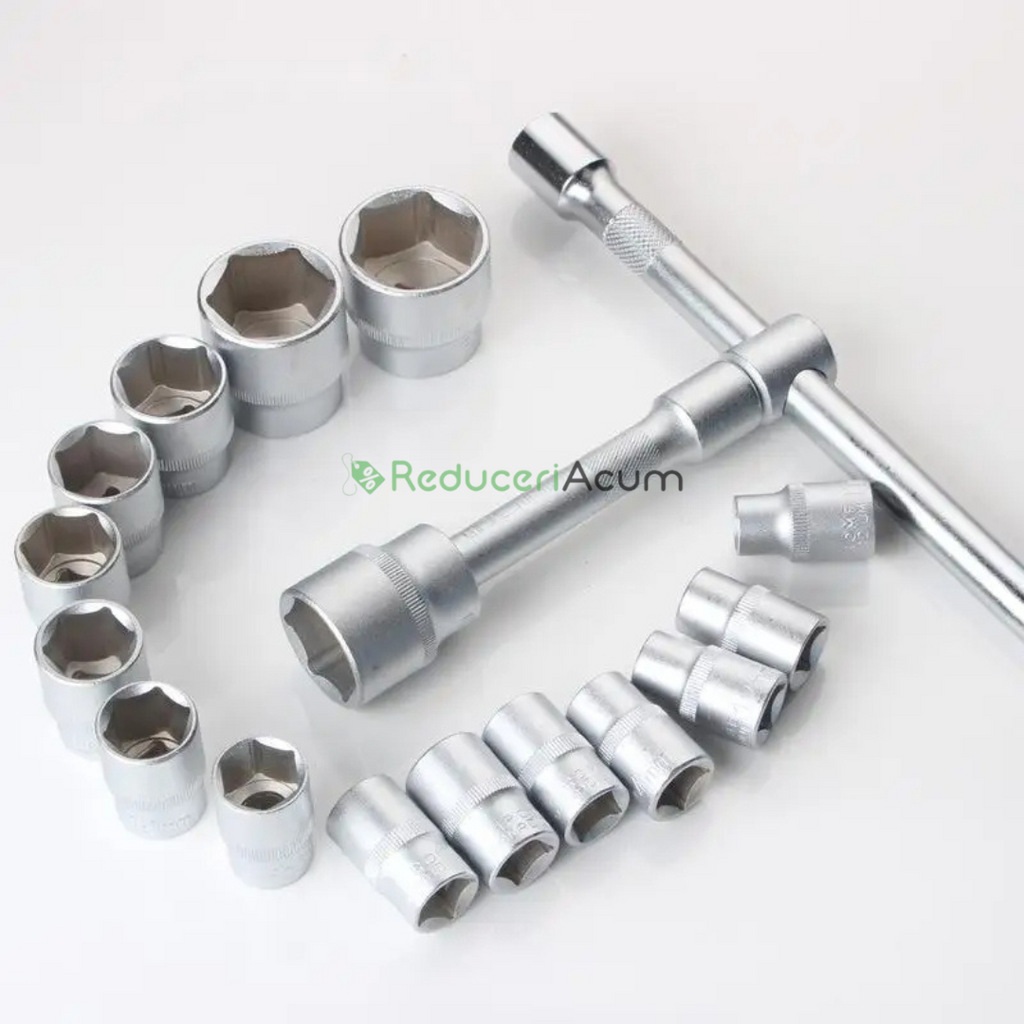 trusa scule,chei tubulare, 108 de piese + CADOU SET UNELTE 8 PIESE