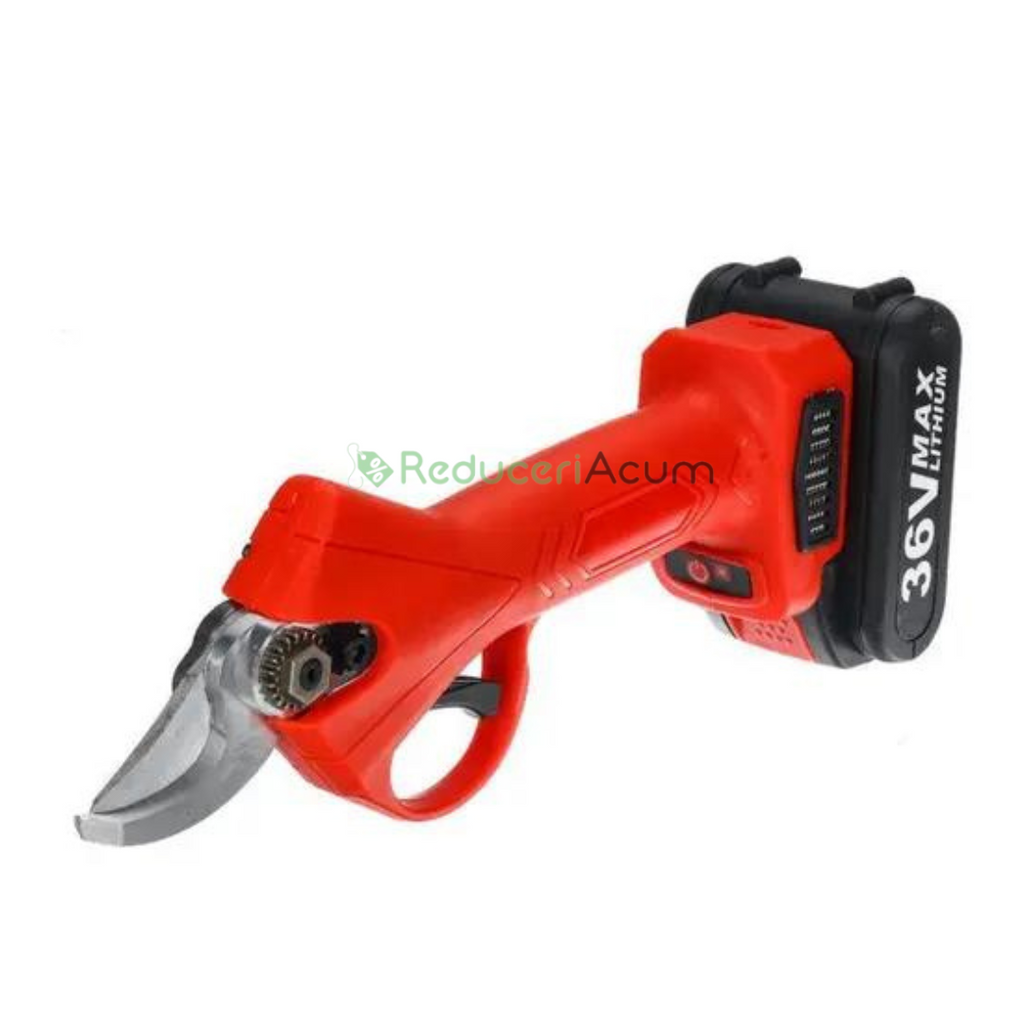 Foarfeca electrica pentru vita de vie si crengi , cu 2 Acumulatori 36V + Set 4 ghem de sfoara 100 gr