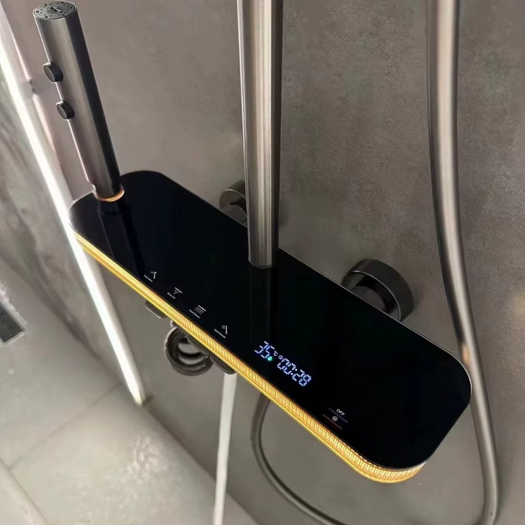 Sistem de duş „Tropic Rain” cu iluminare ambient şi indicator digital de temperatură, MTZ6