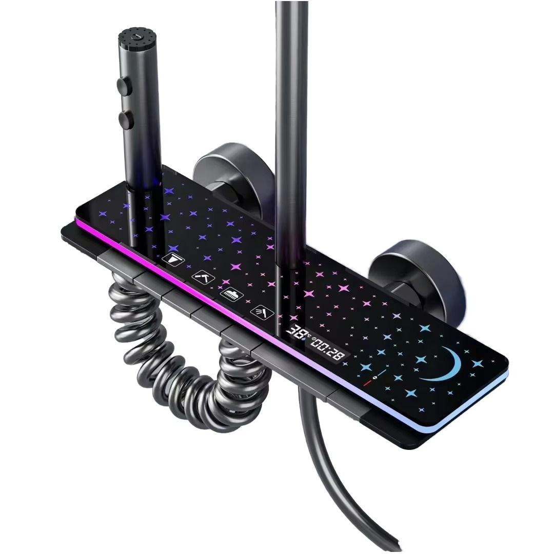 Set de duș Galaxy – cu efect LED, Display si 4 functii de spalare, MTZ4